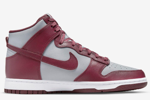 Nike Dunk High 'Dark Beetroot' Sneakers - Dark Beetroot/Dark Beetroot-Wolf Grey Nike Dunk High 'Dark Beetroot' Sneakers - Dark Beetroot/Dark Beetroot-Wolf Grey