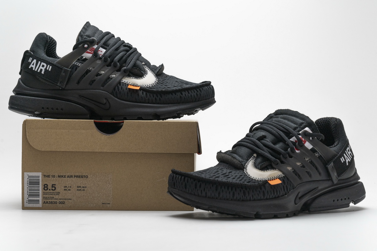Nike Off-White X Air Presto 'Black' AA3830-002: Limited Edition Sneaker | Shop Now Nike Off-White X Air Presto 'Black' AA3830-002: Limited Edition Sneaker | Shop Now
