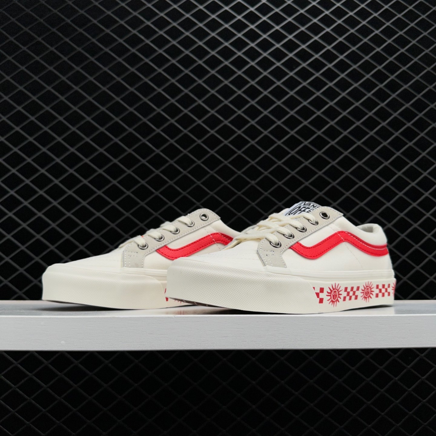 Vans SK8-Low 'White Red' VN0A4UWIB80 - Classic Style Sneakers in White and Red