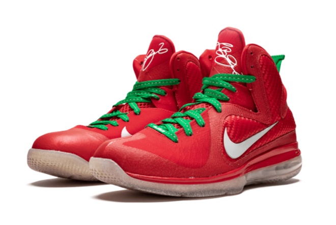 Nike LeBron 9 'Christmas' Sport Red/Lucky Green – Shop Now!