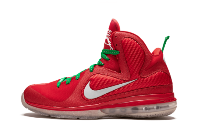 Nike LeBron 9 'Christmas' Sport Red/Lucky Green – Shop Now!