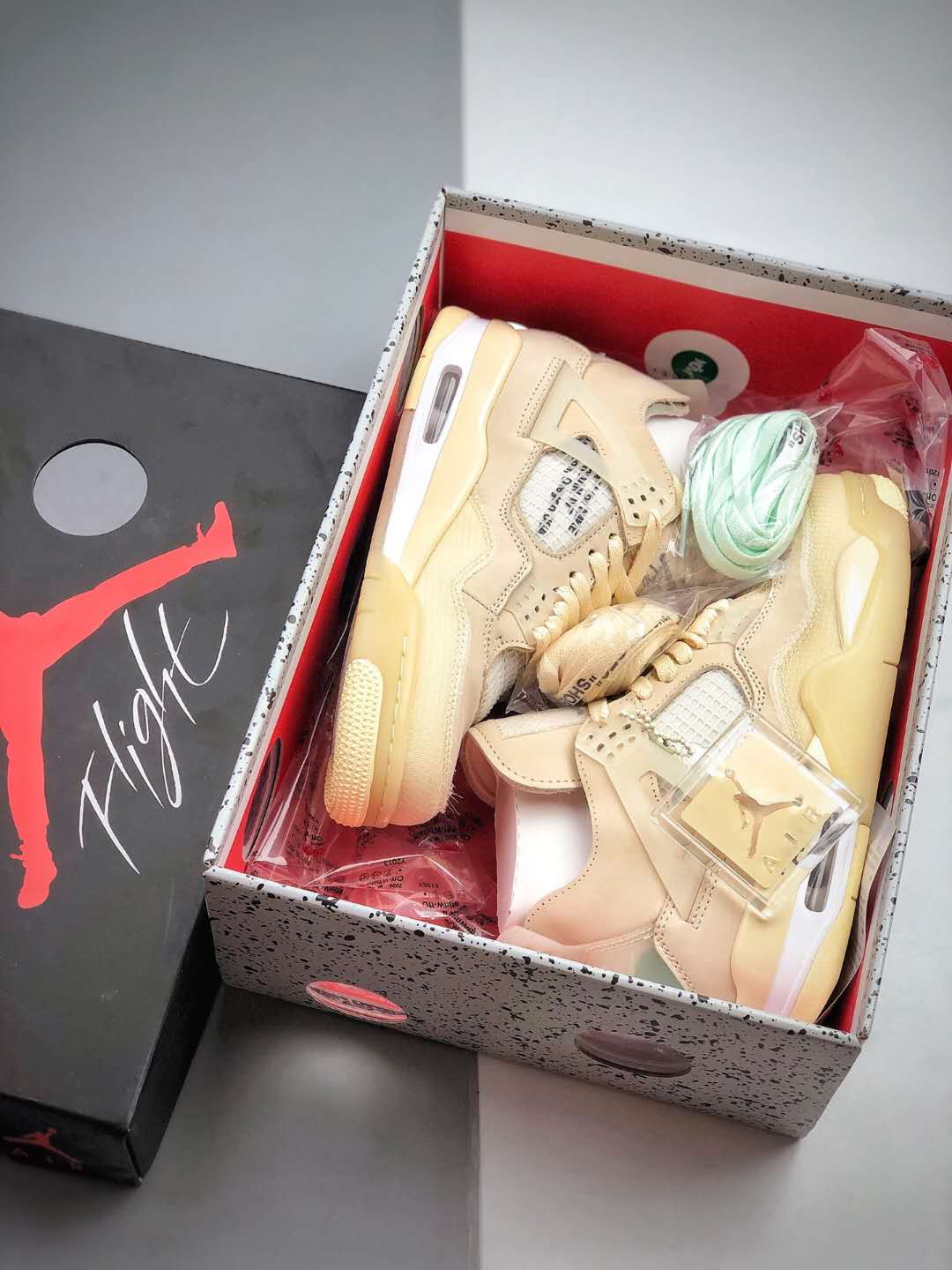 Off-White x Air Jordan 4 SP 'Sail' CV9388-100 – Limited Edition Collaboration | High-End Sneakers