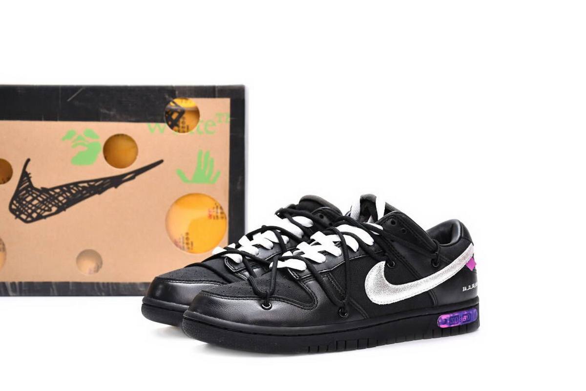 Nike Off-White X Dunk Low 'Lot 50 Of 50' DM1602-001 - Limited Edition Collaboration Sneakers