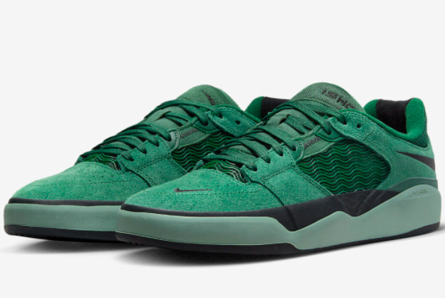 Nike SB Ishod 'Green Suede' DC7232-301 | Stylish Skate Shoes