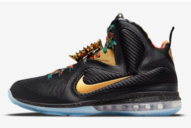 Nike LeBron 9 'Watch The Throne' Black/Metallic Gold DO9353-001 - Limited Edition of Iconic Basketball Shoes