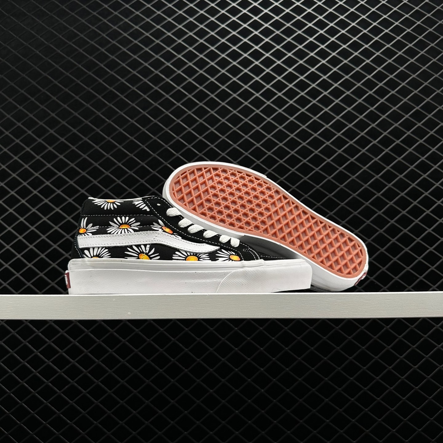 Vans SK8-Mid Flower Pattern 'Black White' - Premium Sneakers for Style-Lovers