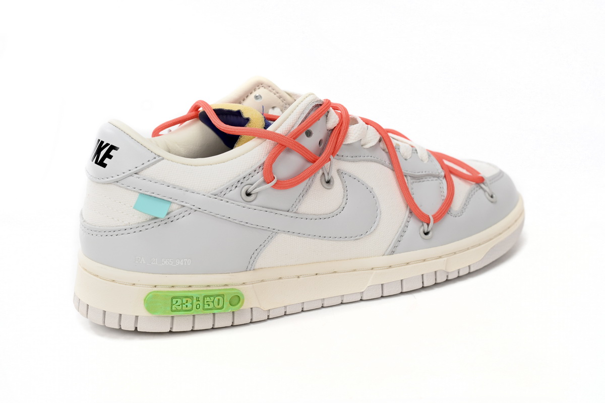 Nike Off-White X Dunk Low 'Lot 23 Of 50' DM1602-126 - Limited Edition Collaboration Sneaker