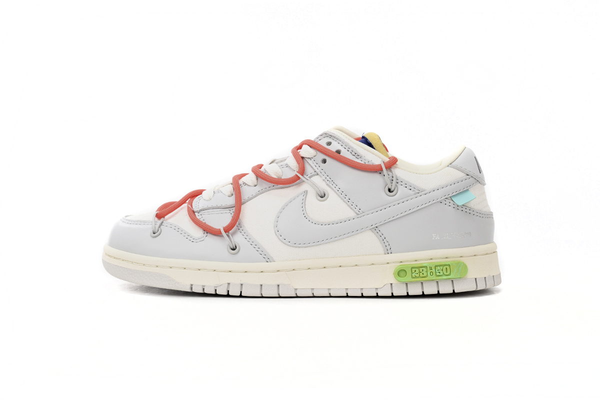 Nike Off-White X Dunk Low 'Lot 23 Of 50' DM1602-126 - Limited Edition Collaboration Sneaker
