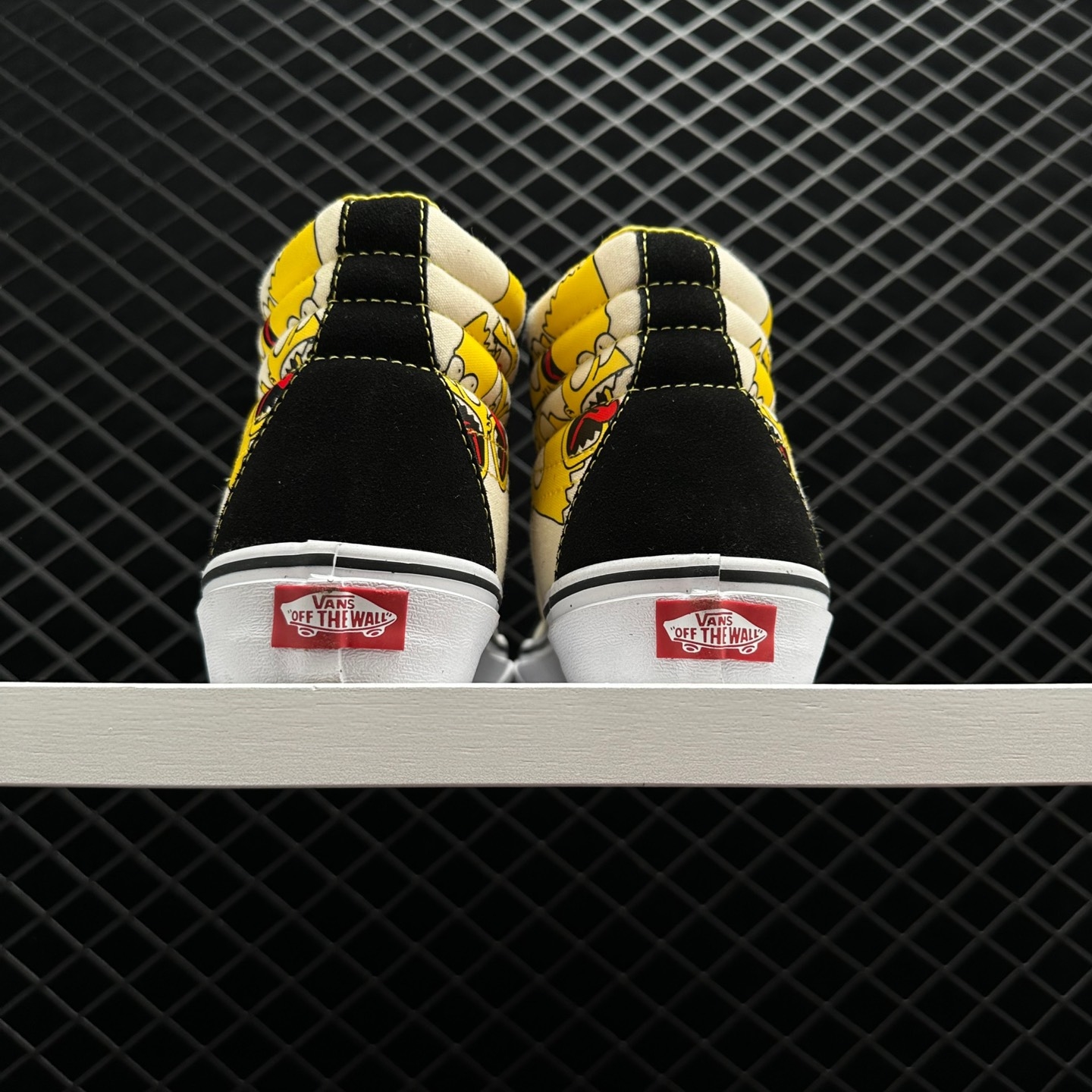 Vans X The Simpsons SK8-HI: Black White Yellow Sneakers Vans X The Simpsons SK8-HI: Black White Yellow Sneakers