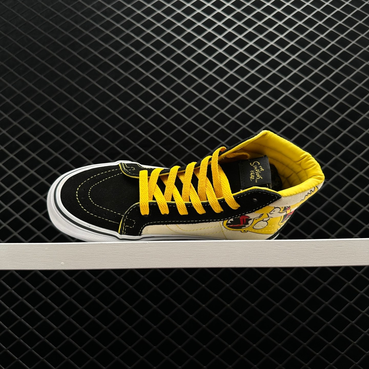 Vans X The Simpsons SK8-HI: Black White Yellow Sneakers Vans X The Simpsons SK8-HI: Black White Yellow Sneakers