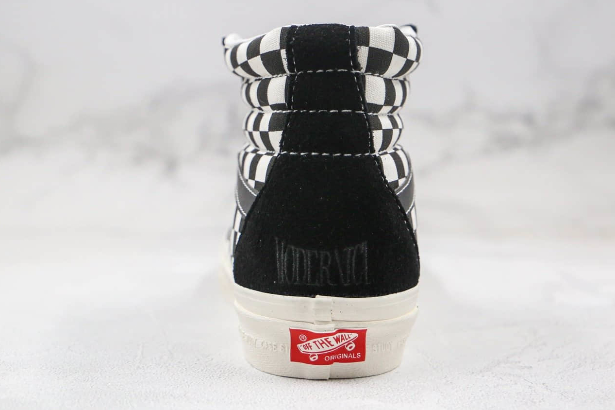 Vans Sk8-Hi Blur Black & White Checkerboard Skate Shoes - Classic Style and Versatile Design for Skaters and Sneakerheads Vans Sk8-Hi Blur Black & White Checkerboard Skate Shoes - Classic Style and Versatile Design for Skaters and Sneakerheads