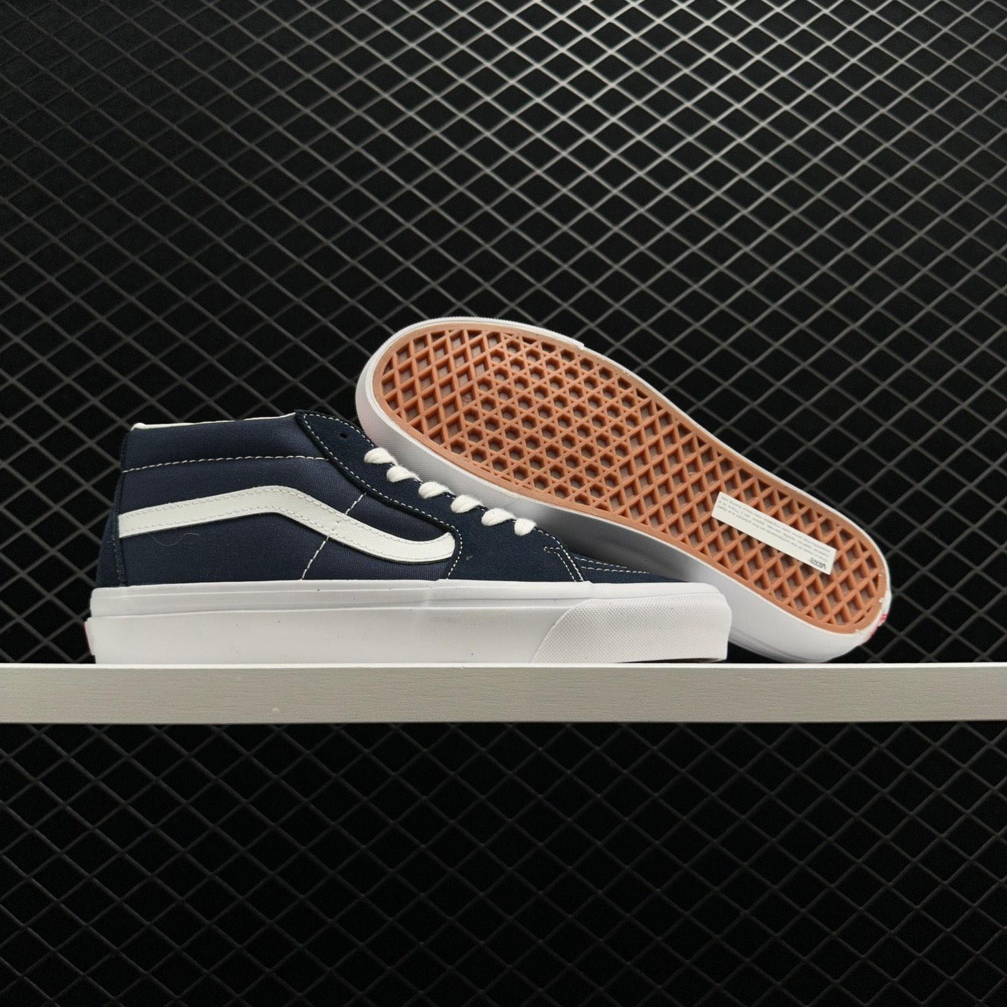 Vans Vaults Sk8-Mid OG LX Blue White VN0A4BVCNAV - Stylish Retro Sneakers