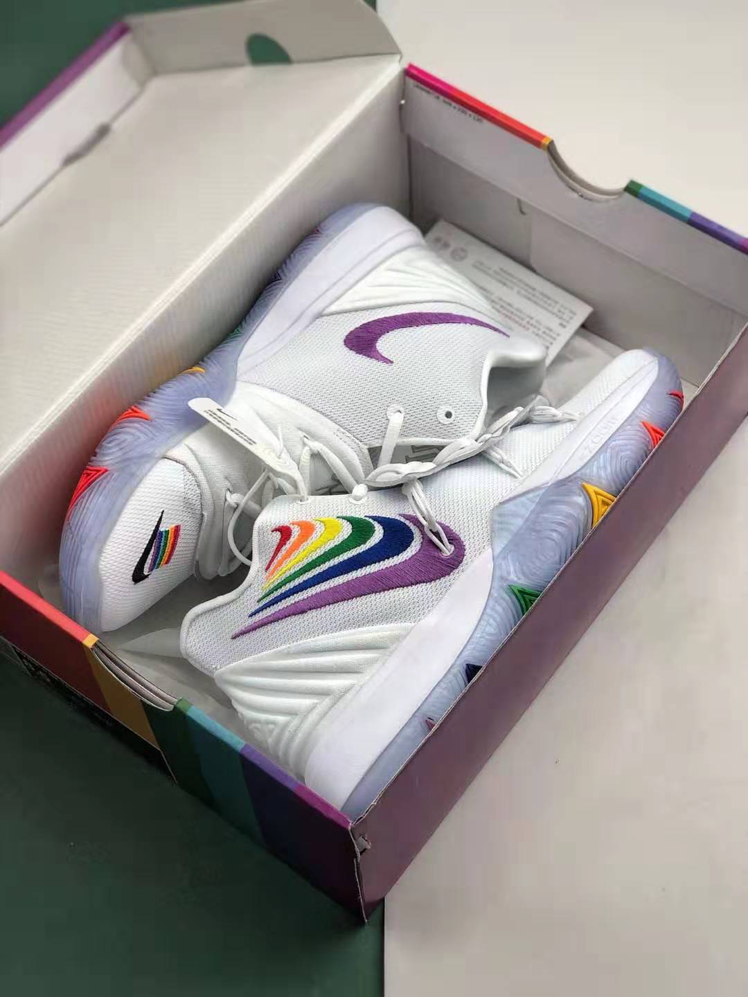 Nike Kyrie 5 BeTrue EP Rainbow Multi-Color CH0521-117 - Stylish Multicolored Basketball Shoes