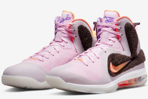 Nike LeBron 9 'Regal Pink' Regal Pink/Multi-Color-Velvet Brown DJ3908-600 | Limited Edition Basketball Sneakers