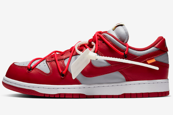 Off-White x Nike Dunk Low University Red/Wolf Grey - CT0856-600 Shoes