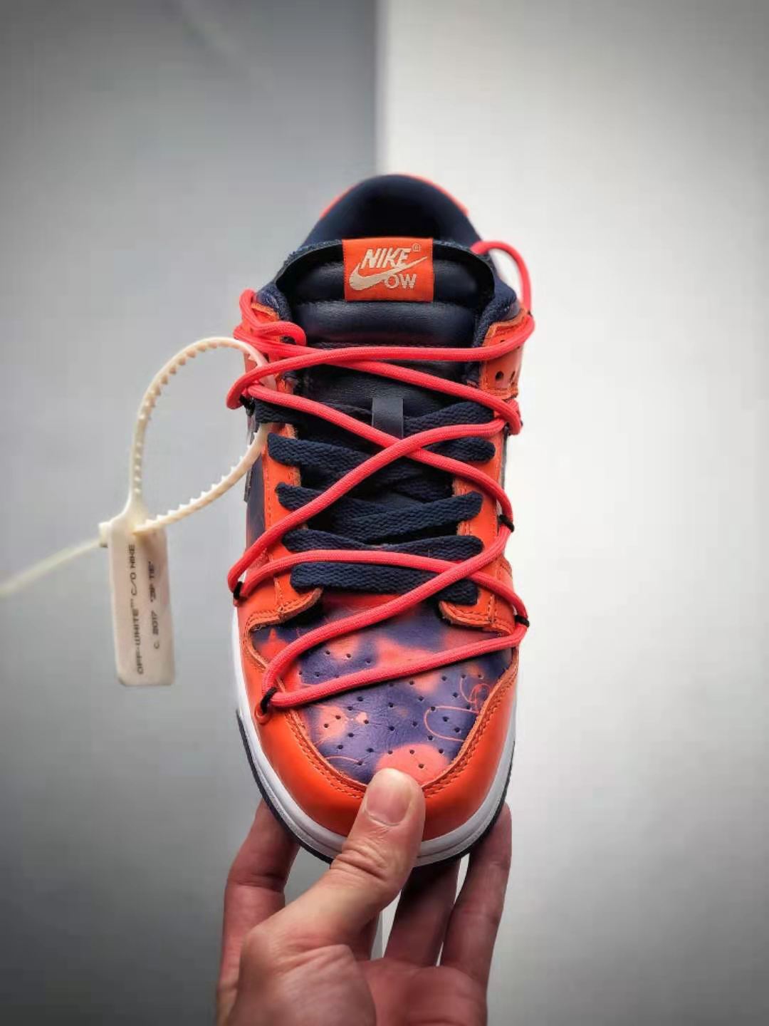 OFF-WHITE x Nike SB Dunk Low CT0856-801 Orange Purple White Shoes