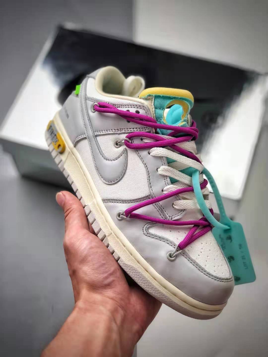 Nike Off-White x Dunk Low 'Lot 21 of 50' DM1602-100 – Exclusive Limited Edition for Sneaker Collectors