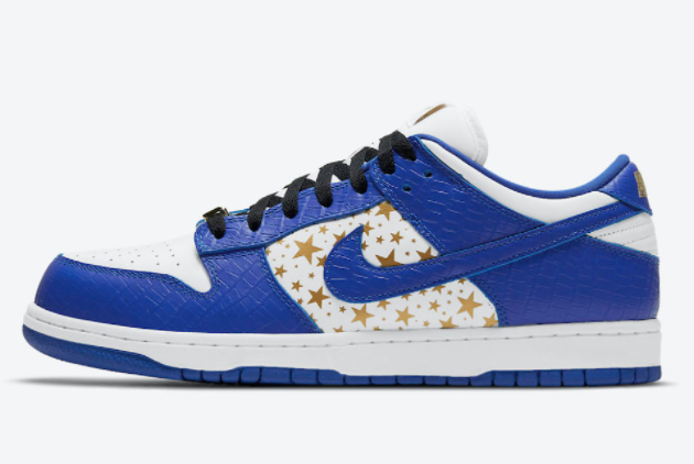 Supreme x Nike SB Dunk Low White/Metallic Gold-Hyper Blue DH3228-100 - Page 296