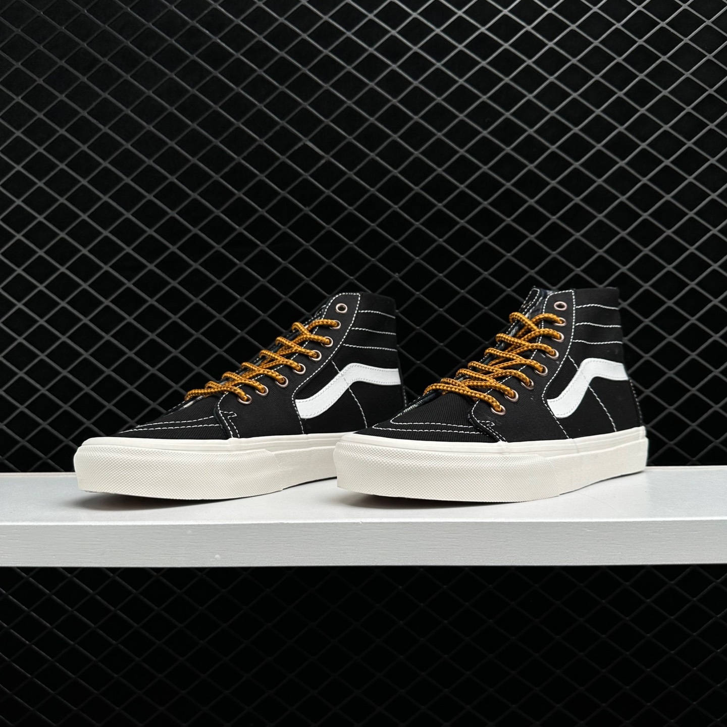 Vans SK8-HI Ca Throwback 'Black Yellow' - Trendy Sneakers for Style Enthusiasts