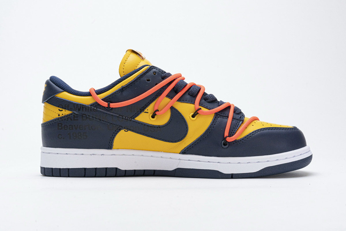 Nike OFF-WHITE X Dunk Low 'University Gold' CT0856-700 - Limited Edition Collaboration Footwear