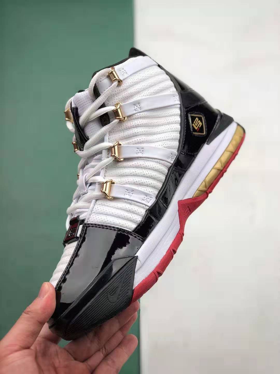 Nike Zoom LeBron 3 III QS Black White Red Metallic Gold AO2451 101 - Premium Performance Sneakers