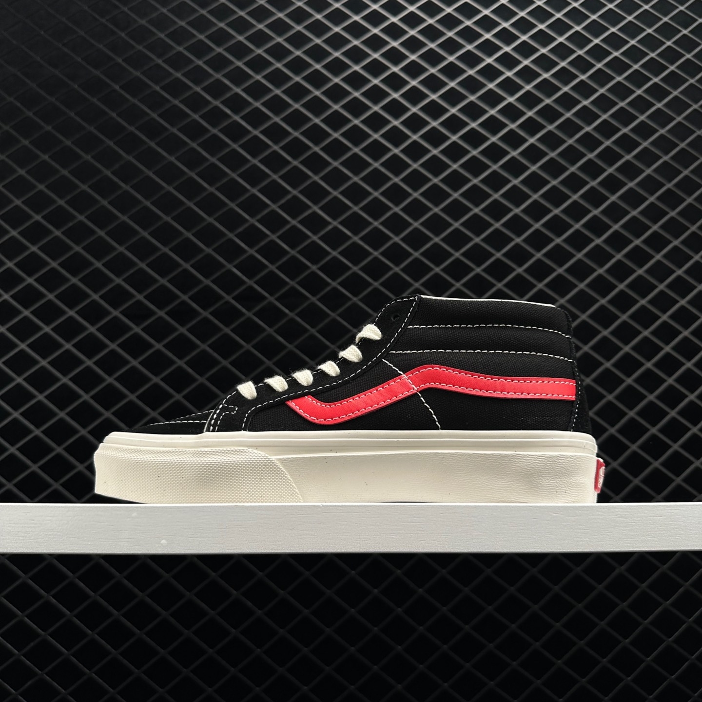 Vans SK8-Mid Black-Red 'Black Red' VN0A391FTP2: Stylish and Bold Skate Shoes