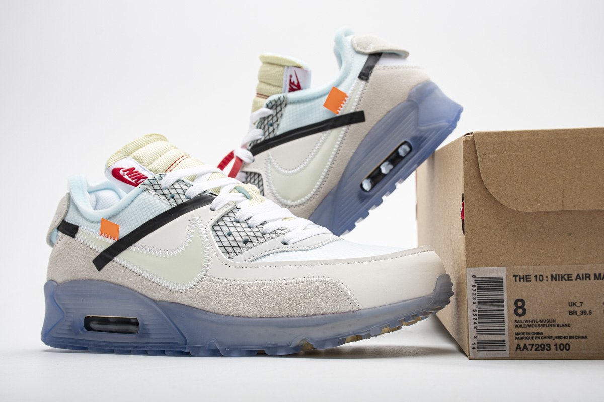 Nike OFF-WHITE X Nike Air Max 90 'The Ten' AA7293-100 - Limited Edition Collaboration Sneakers