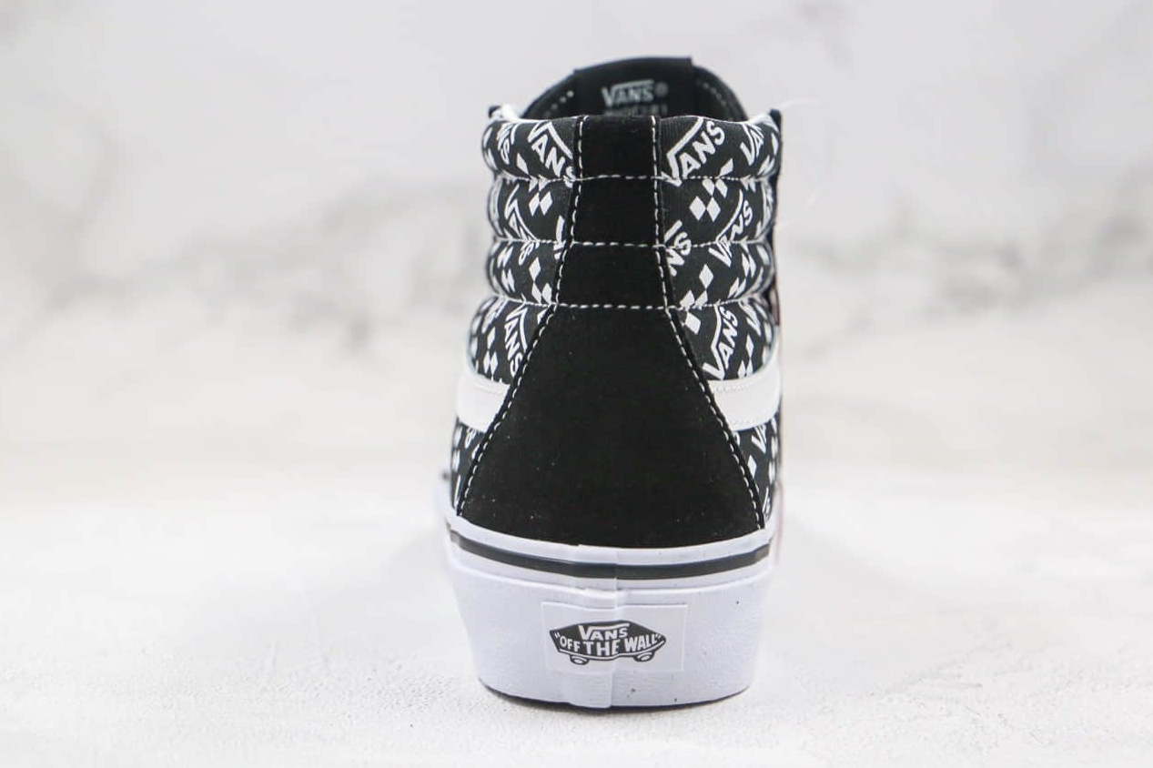 Vans SK8-HI 'Logo Repeat - Black' VN0A4U3CTEZ: Authentic Styling & Durability Vans SK8-HI 'Logo Repeat - Black' VN0A4U3CTEZ: Authentic Styling & Durability