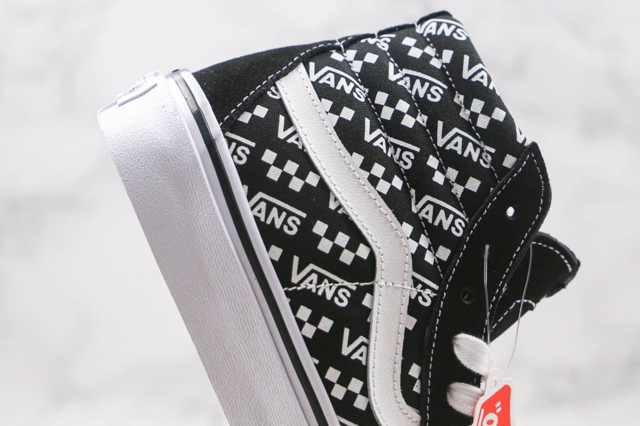 Vans SK8-HI 'Logo Repeat - Black' VN0A4U3CTEZ: Authentic Styling & Durability Vans SK8-HI 'Logo Repeat - Black' VN0A4U3CTEZ: Authentic Styling & Durability