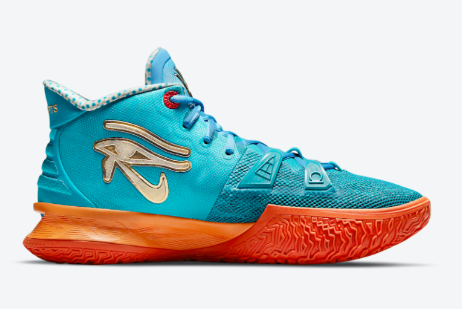 Concepts x Nike Kyrie 7 Teal Blue/Orange-Metallic Gold CT1137-900: Exclusive Collaboration with Striking Colorway Concepts x Nike Kyrie 7 Teal Blue/Orange-Metallic Gold CT1137-900: Exclusive Collaboration with Striking Colorway