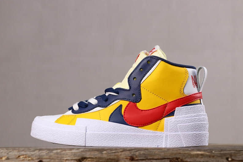 Nike Sacai x Blazer Mid 'Maize Navy' BV0072-700 | Shop the Latest Collaboration | Limited Edition Design | Exceptional Style and Quality