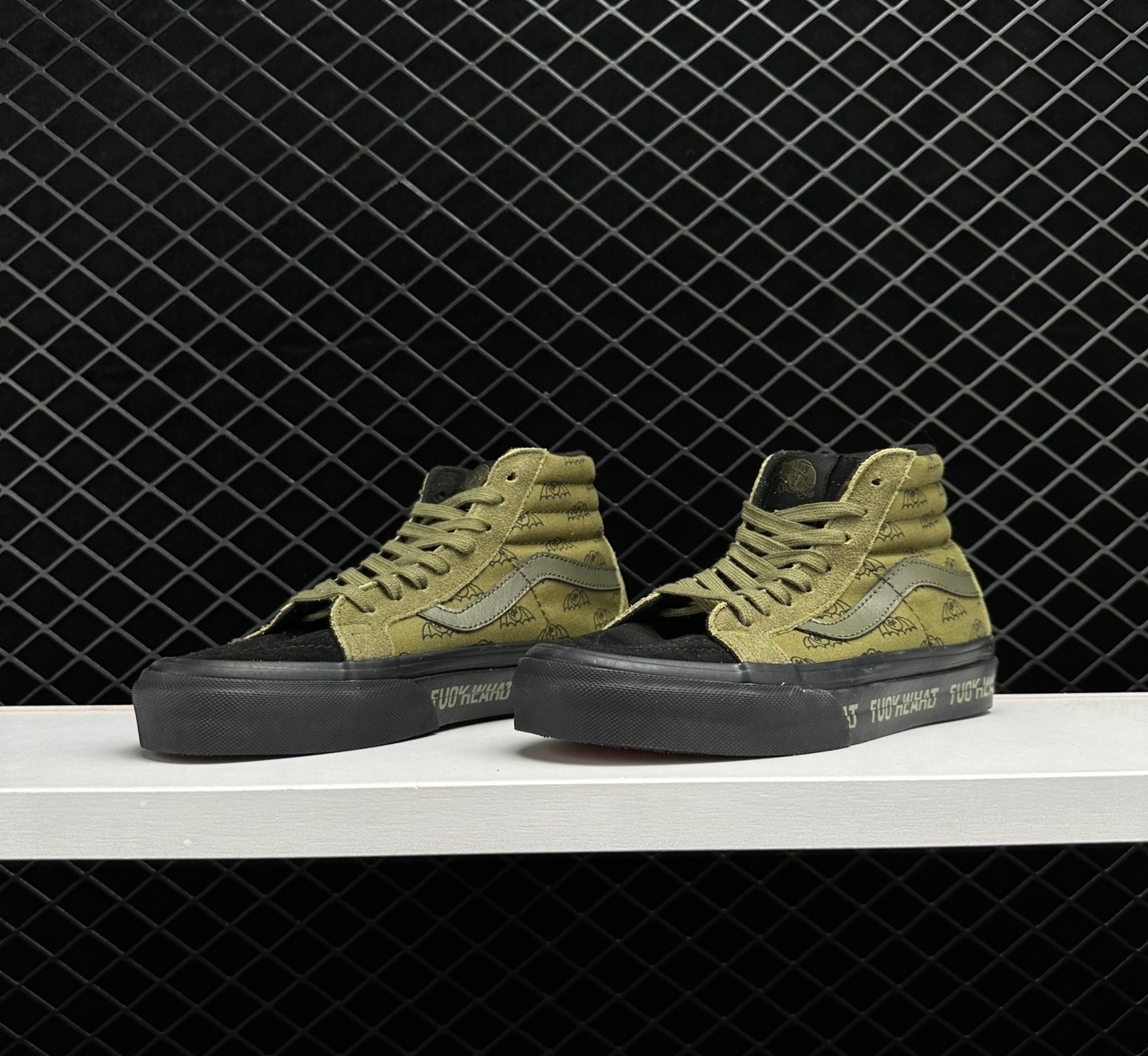 Goodhood x Vans Vault OG SK8-HI LX 'Black Green' VN0A45JL5WL - Limited Edition Collaboration Sneakers
