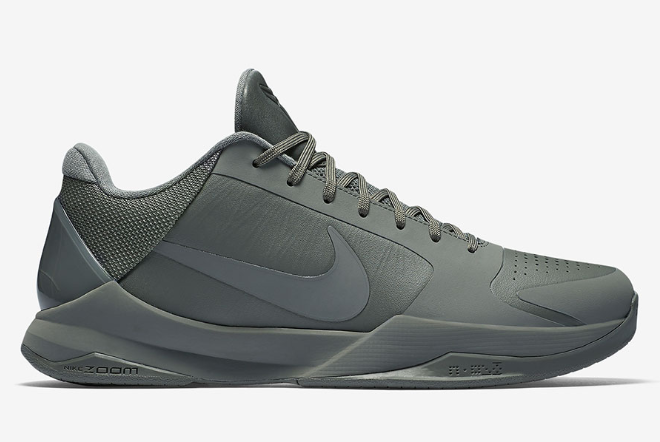 Nike Zoom Kobe 5 FTB Tumbled Grey 869454-006 - Fade To Black Limited Edition