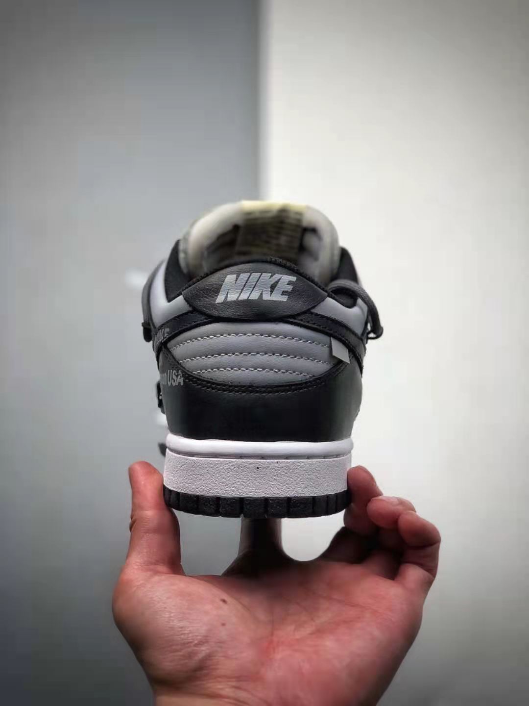 Off-White x Nike SB Dunk Low Grey Black White CT0856-007 - Elevated Street Style Sneakers