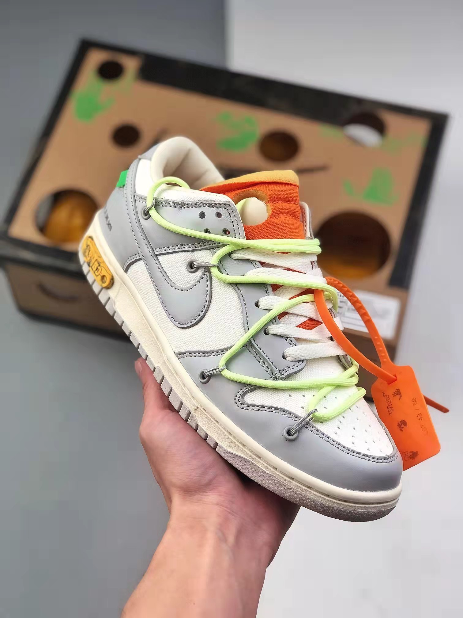 Nike Off-White x Dunk Low 'Lot 43 of 50' Limited Edition DM1602-128