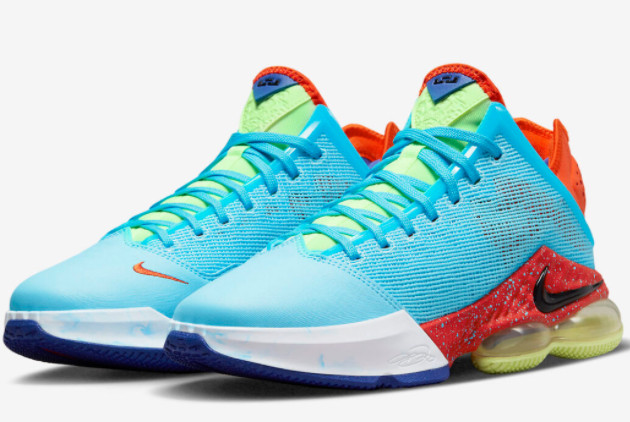 Nike LeBron 19 Low Blue Chill: Buy the Best Blue Chill/Black-Light Crimson DO9829-400 Basketball Shoes Now!