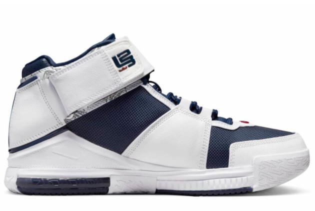Nike LeBron 2 'USA' White/Midnight Navy-Varsity Crimson DR0826-100 - Shop Now!