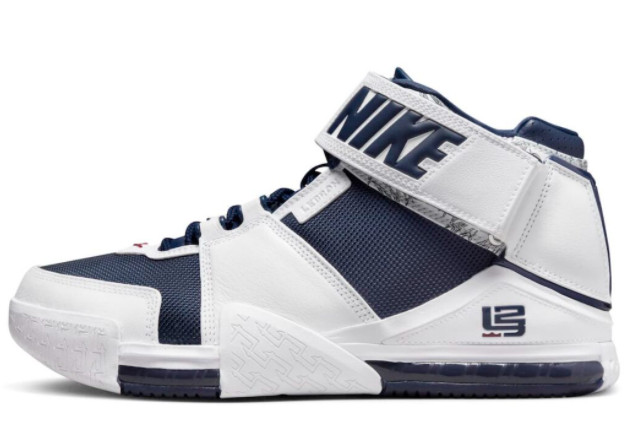 Nike LeBron 2 'USA' White/Midnight Navy-Varsity Crimson DR0826-100 - Shop Now!