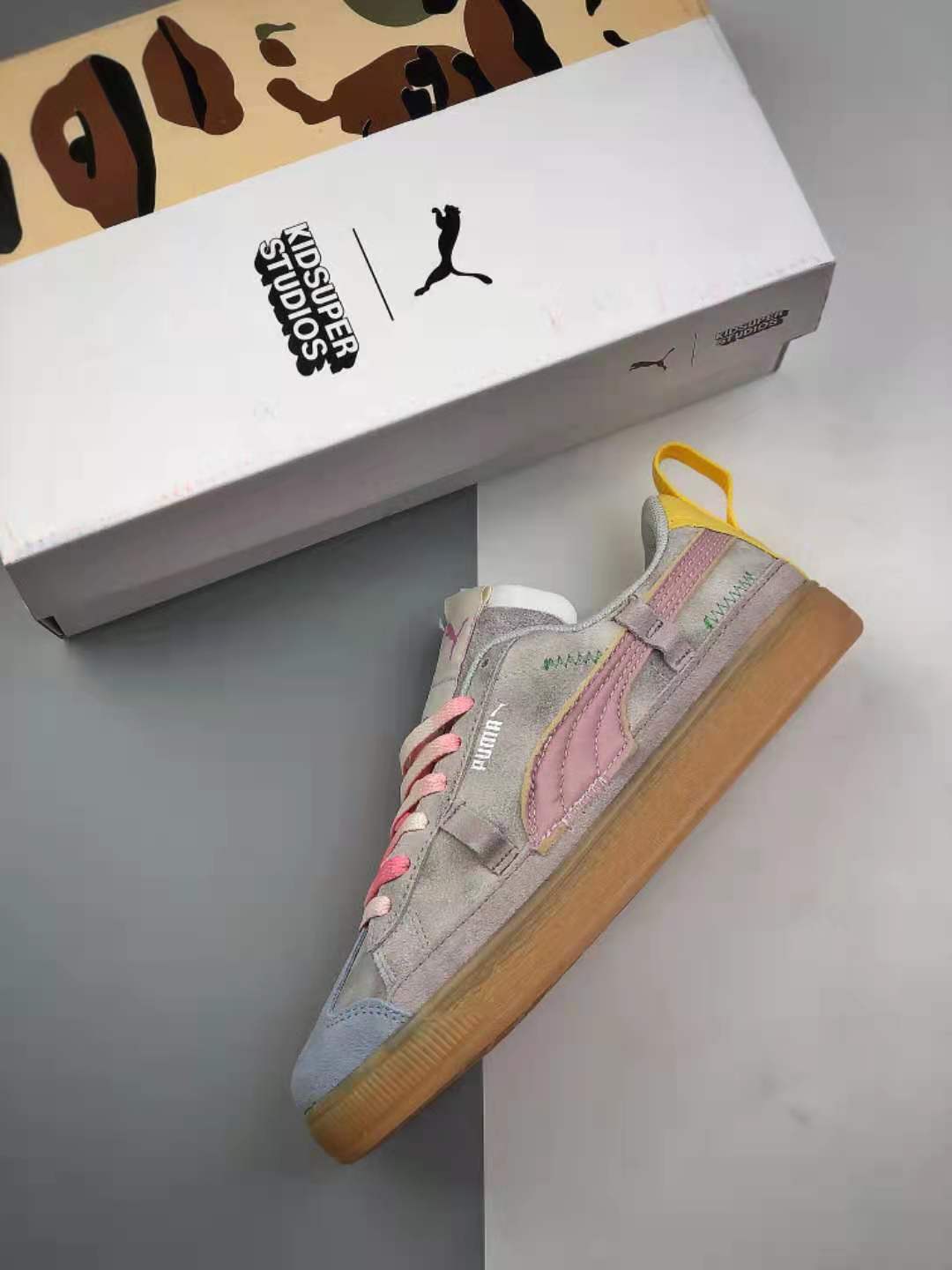 PUMA KidSuper Studios x Suede Vintage 'Lupine' 380513-01: Stylish and Durable Kids' Sneakers
