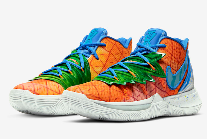 SpongeBob x Nike Kyrie 5 'Pineapple House' CJ6951-800 - Exclusive Collaboration with Iconic Cartoon Character SpongeBob x Nike Kyrie 5 'Pineapple House' CJ6951-800 - Exclusive Collaboration with Iconic Cartoon Character