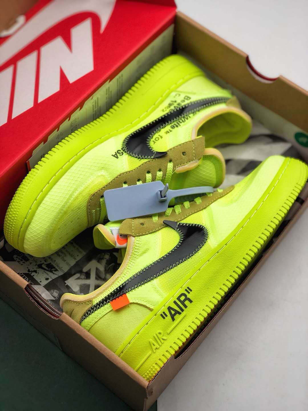 Nike Air Force 1 Low Off-White Volt AO4606-700 | Limited Edition Sneakers Nike Air Force 1 Low Off-White Volt AO4606-700 | Limited Edition Sneakers