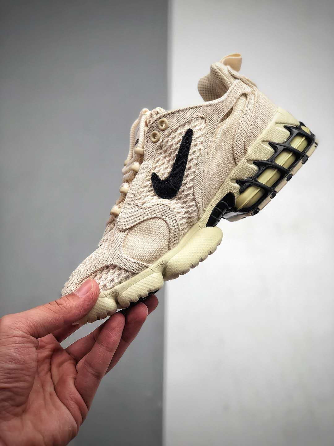 Nike Stussy x Air Zoom Spiridon Caged 2 'Fossil' CQ5486-200 - Premium Collaboration for Trendsetters Nike Stussy x Air Zoom Spiridon Caged 2 'Fossil' CQ5486-200 - Premium Collaboration for Trendsetters