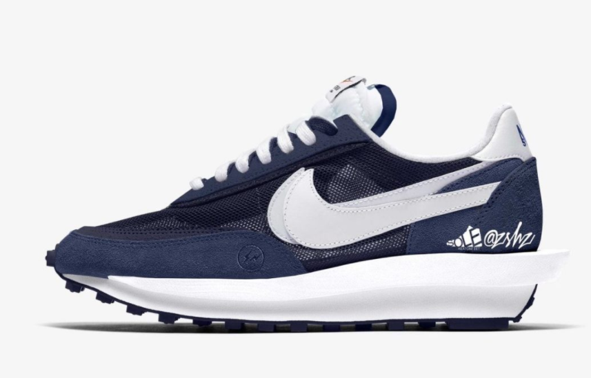Nike Fragment Design x sacai x LDV Waffle 'Blackened Blue' DH2684-400 - Exclusive Collaboration for Unparalleled Style