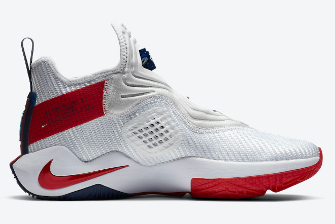 Nike LeBron Soldier 14 White/University Red-Team Red CK6024-100 - Premium Court Shoes for Basketball