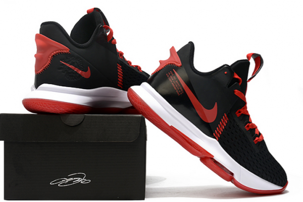 Nike LeBron Witness 5 'Bred' Black/Varsity Red-White - Stylish & Performance-Driven Basketball Shoes