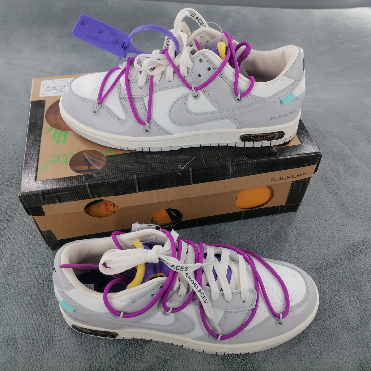 Nike Off-White X Dunk Low 'Lot 28 Of 50' DM1602-111