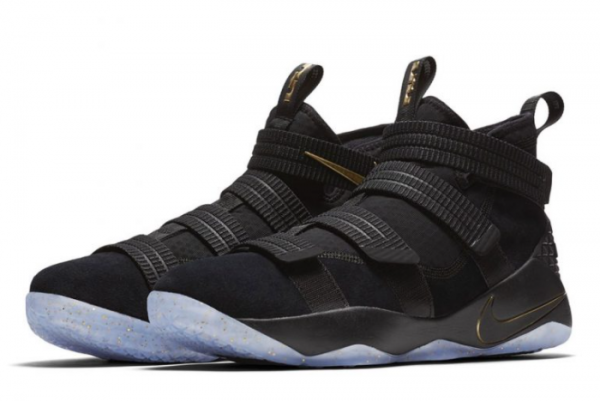 Nike LeBron Soldier 11 'Finals' Black/Metallic Gold 897647-002: Dominate the Game in Style