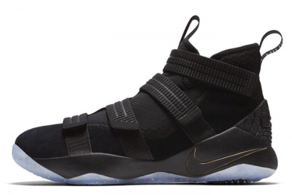 Nike LeBron Soldier 11 'Finals' Black/Metallic Gold 897647-002: Dominate the Game in Style